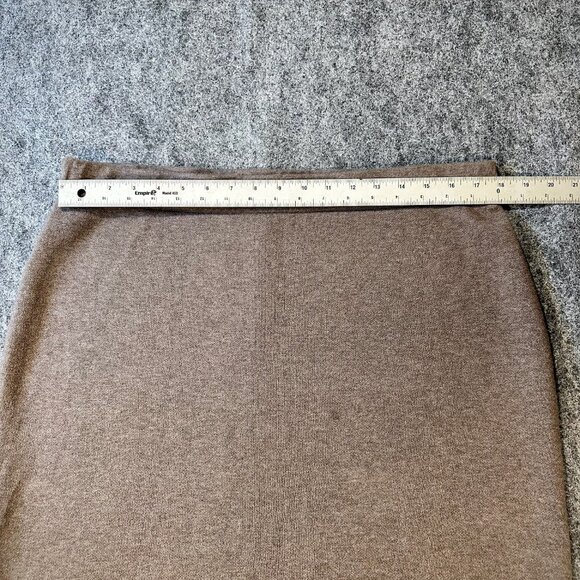 J.Jill Pure Jill Textured Knit Pull-On Skirt WMNS L Neutral Midi Soft Timeless - Picture 10 of 11